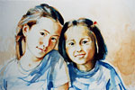 portrait aquarel 50-70 cm 2001