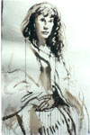 portrait ink on indan paper 80-100cm 2002