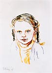 portrait, 30-40 cm pastel 1998